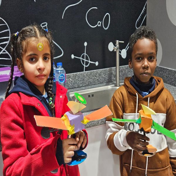 Children participating in UNHCR learning through play activities designed to support early education and skills development